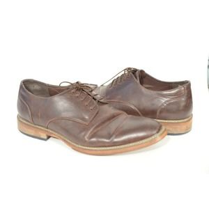 Todd Welsh 10‎ M Brown Lace Up Oxford Dress Shoes